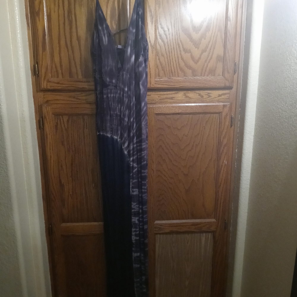 Long maxi tie dye maxi dress